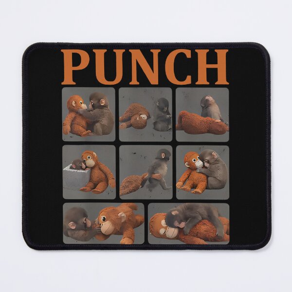 Item preview, Team Punch, Punch the monkey - Baby Monkey Holding Plush Toy, Monkey Punch, Punch Monkey designed and sold by MD-Over.