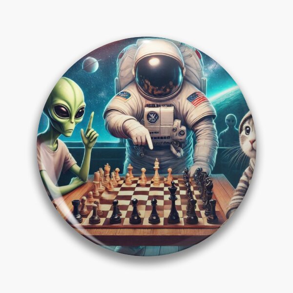 Artikelvorschau, Kosmisches Schach – Alien, Astronaut & Kaninchen entworfen und verkauft von Dogandesighn.