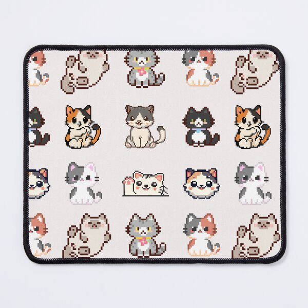 Item preview, pixel kitteh  designed and sold by Playful Strokes pom@pom.