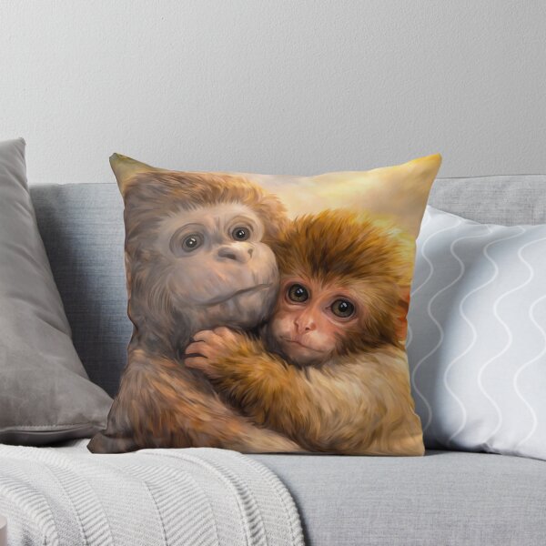 Item preview, Fragile Moment – Emotional Baby Monkey Illustration designed and sold by SBD.