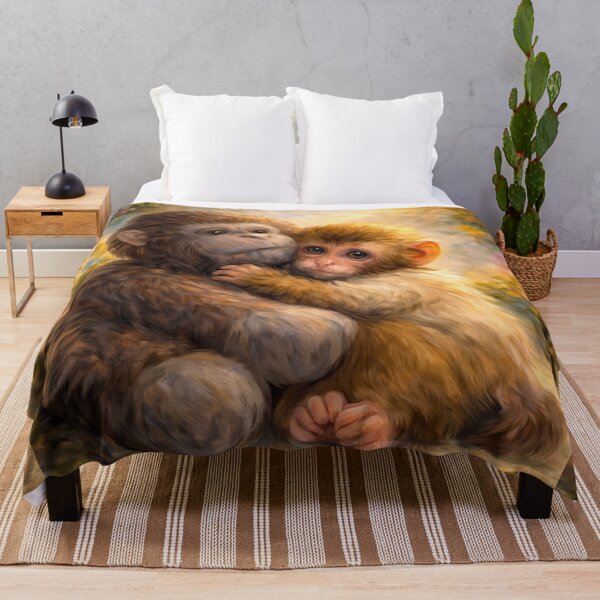 Item preview, Fragile Moment – Emotional Baby Monkey Illustration designed and sold by SBD.