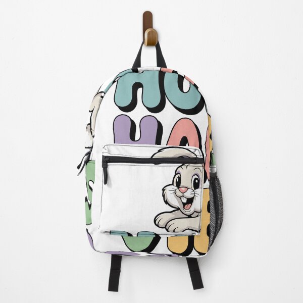 Item preview, Hop Into Happy Vibes Cute Easter Bunny Retro Typography designed and sold by Khanshahalam.