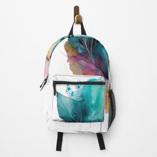 Item preview, Dreamy Sleeping Elf Portrait – Turquoise Pastel Color Splash designed and sold by Rozin-Design.