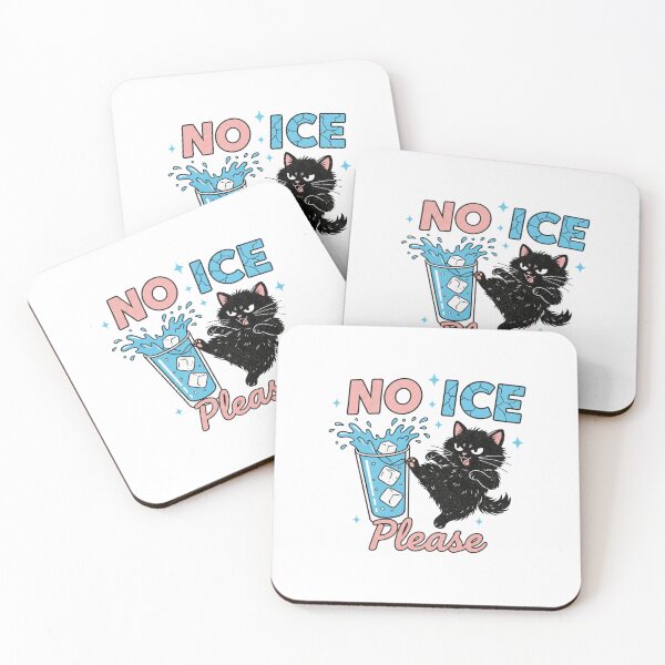 Item preview, Funny Karate Black Cat — No Ice Please | Sassy Kitten Martial Arts Illustration designed and sold by Colorful-Garden.