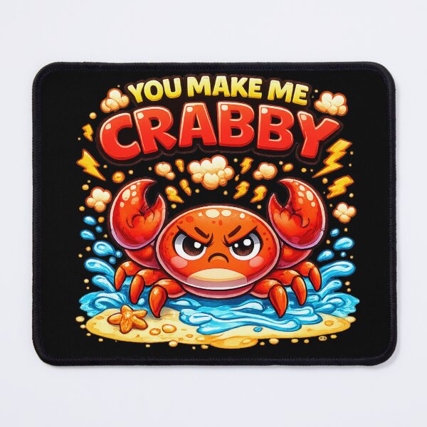 Item preview, You Make Me Crabby Cute Crab Pun designed and sold by Papier Atelier Art.