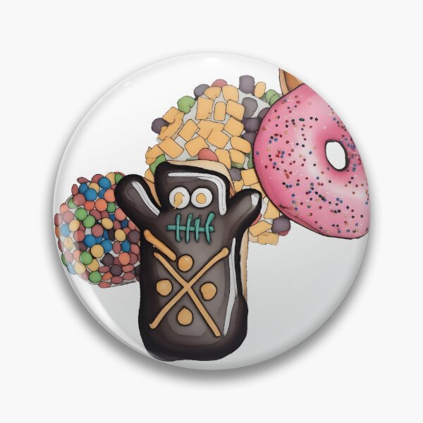 Item preview, Doughnut looking like a VooDoo Doll between other Donuts designed and sold by TomelaGio.