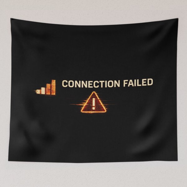 Item preview, Connection Failed – Glitch Tech Streetwear Graphic Design designed and sold by Ataqhin.