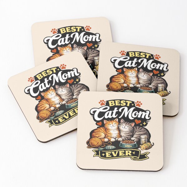 Item preview, Best Cat Mom Ever designed and sold by Myra365Art.
