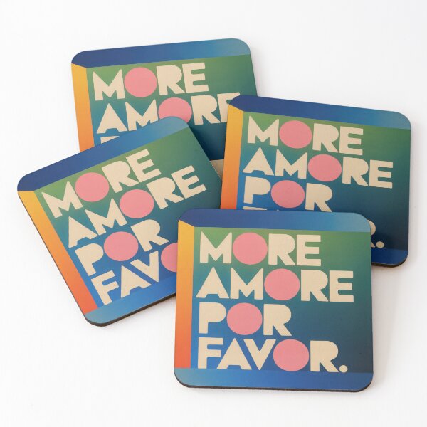Item preview, More Amore For Favor Typography Blue Orange designed and sold by ArtHouseNiklas.