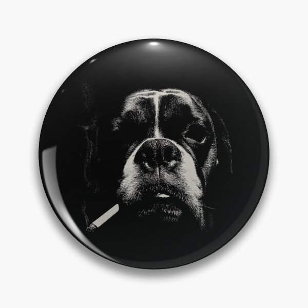 Item preview, Edgy Boxer Dog Smoking Cigarette Low Key designed and sold by k3rstman1.