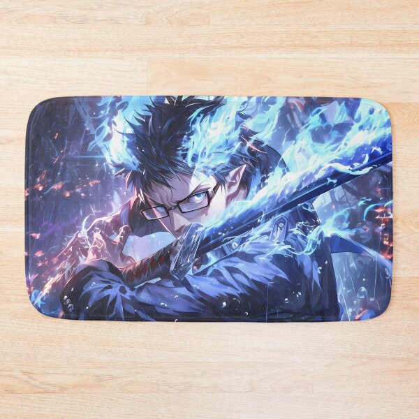 Item preview, Fierce Yukio Okumura Blue Exorcist Anime Determined Blue Flame Warrior designed and sold by Spraykart.