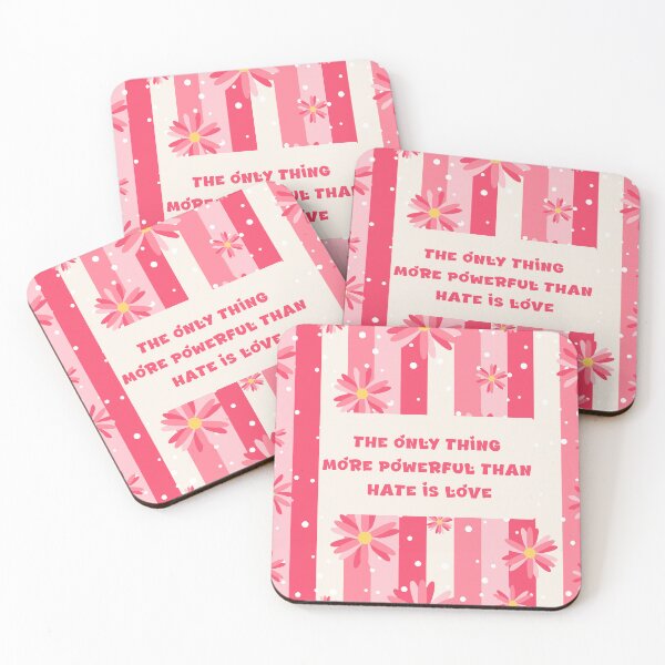 Item preview, Vibrant Pink Floral Pattern with Love Quote designed and sold by PixelWaveBD.