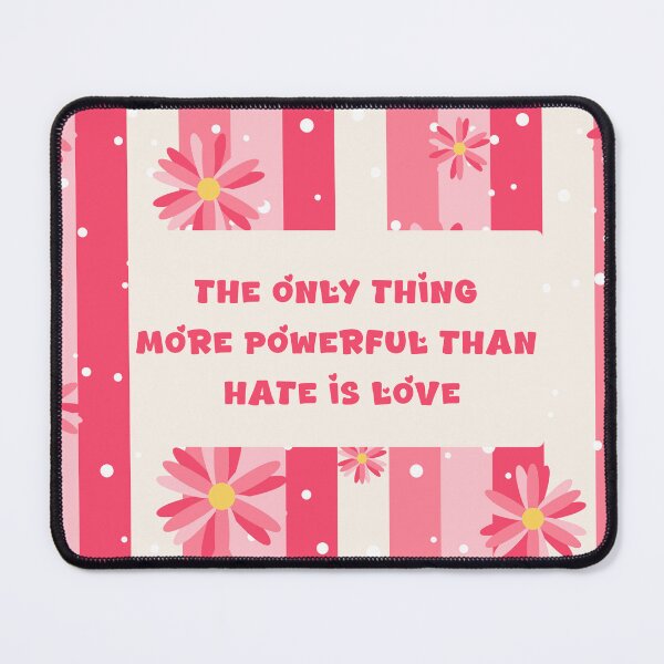 Item preview, Vibrant Pink Floral Pattern with Love Quote designed and sold by PixelWaveBD.