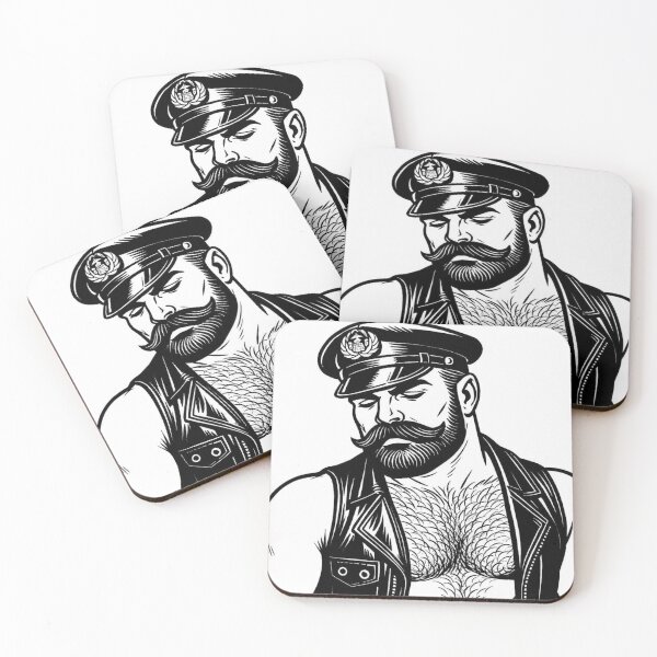 Item preview, Gay Leather Bear Rough Daddy Berlin Leder Pride Graphic Design designed and sold by ItsAKinkThing.