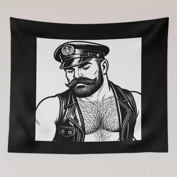 Item preview, Gay Leather Bear Rough Daddy Berlin Leder Pride Graphic Design designed and sold by ItsAKinkThing.