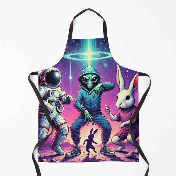 Item preview, Breakdance in Space – Alien, Astronaut and Rabbit Groove designed and sold by Dogandesighn.