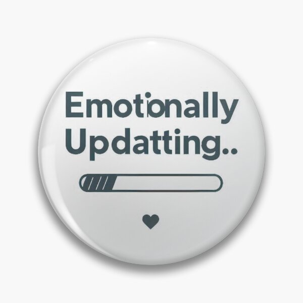 Item preview, Emotionally Updating Sticker – Minimal Mental Health Aesthetic – Introvert Humor Design designed and sold by Low Battery Society.