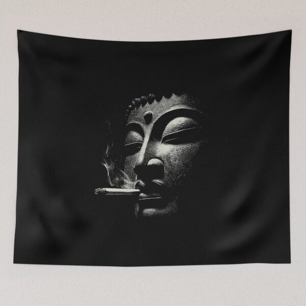 Item preview, Buddha Smoking Cigarette Dark Stipple designed and sold by k3rstman1.