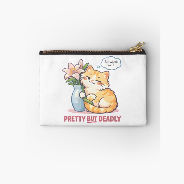 Item preview, Pretty But Deadly – Cat & Lilies Funny Veterinary Inside Joke Design designed and sold by Bettybee00.
