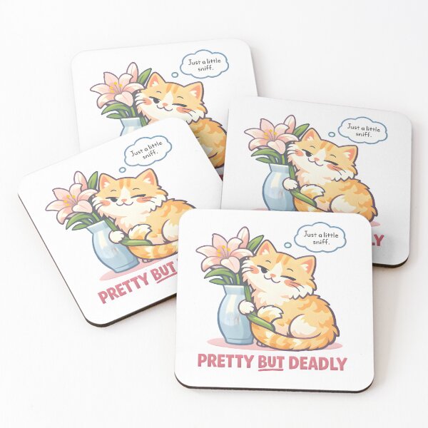 Item preview, Pretty But Deadly – Cat & Lilies Funny Veterinary Inside Joke Design designed and sold by Bettybee00.