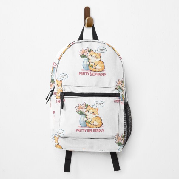 Item preview, Pretty But Deadly – Cat & Lilies Funny Veterinary Inside Joke Design designed and sold by Bettybee00.