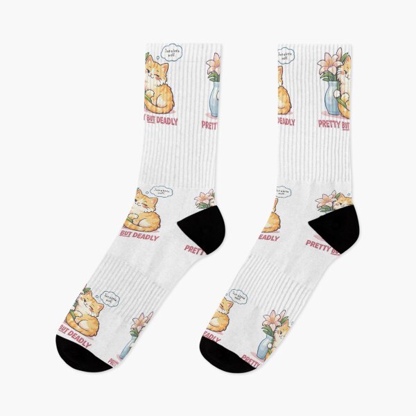 Item preview, Pretty But Deadly – Cat & Lilies Funny Veterinary Inside Joke Design designed and sold by Bettybee00.
