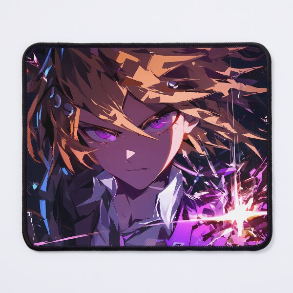 Item preview, Byakuya Togami Danganronpa Sharp Anime Resolve With Glowing Violet Shattered Energy designed and sold by Spraykart.