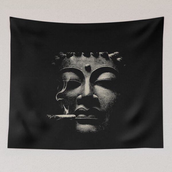 Item preview, Buddha Face Smoking Joint Zen Meditation designed and sold by k3rstman1.