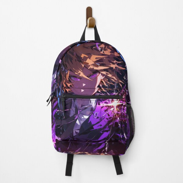 Item preview, Byakuya Togami Danganronpa Sharp Anime Resolve With Glowing Violet Shattered Energy designed and sold by Spraykart.