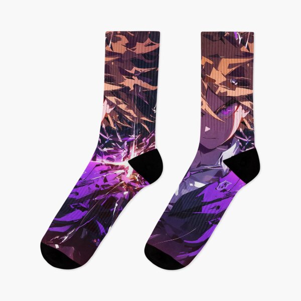 Item preview, Byakuya Togami Danganronpa Sharp Anime Resolve With Glowing Violet Shattered Energy designed and sold by Spraykart.