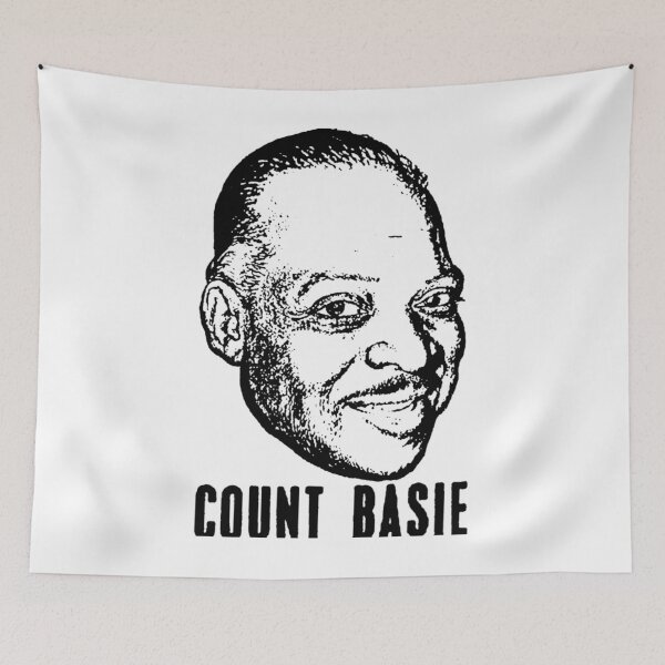 Item preview, Line Art Head Jazz Musician Count Basie designed and sold by Akerue00.