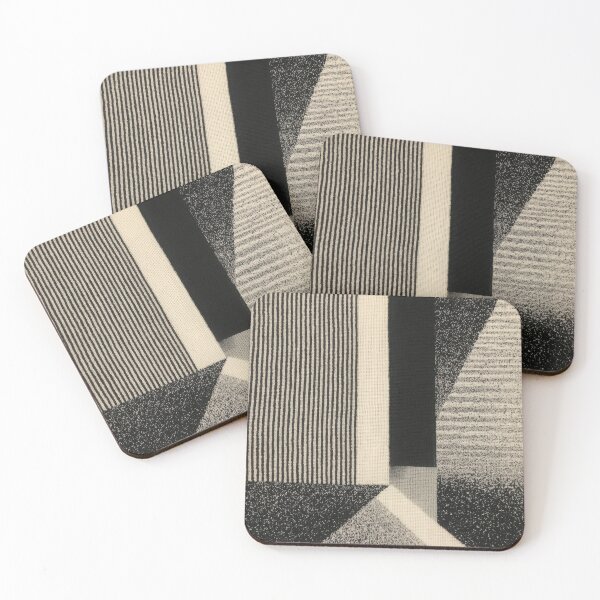 Item preview, Abstract black and white design with geometry designed and sold by ArtHouseNiklas.