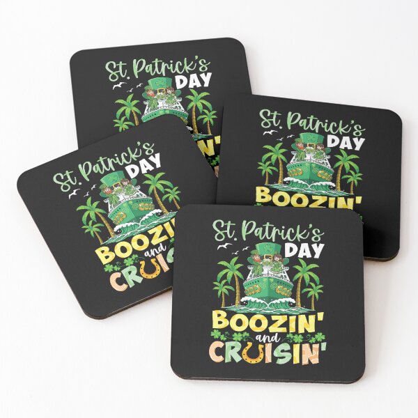 Item preview, Boozin and Cruisin St Patricks Day Cruise Ship Couple Clover  designed and sold by ArleneRowe.