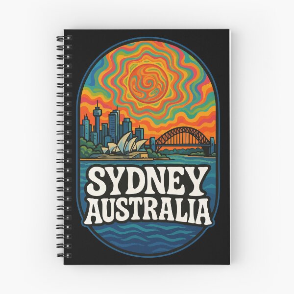 Item preview, Sydney Australia Travel Psychedelic Trippy Art designed and sold by TomFrontierArt.