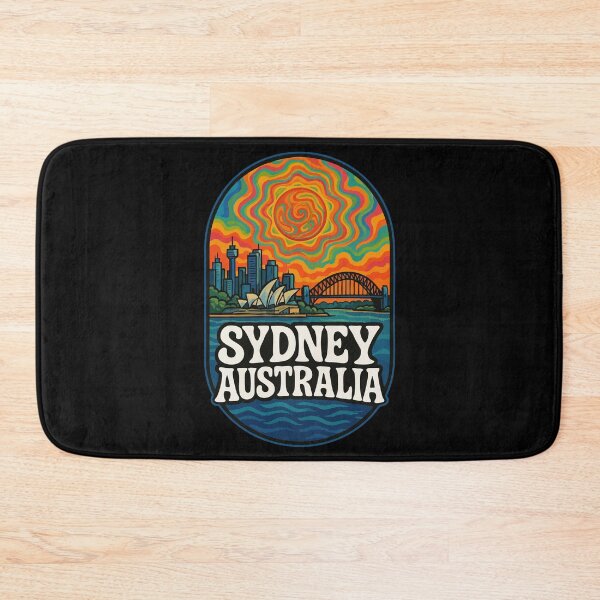 Item preview, Sydney Australia Travel Psychedelic Trippy Art designed and sold by TomFrontierArt.