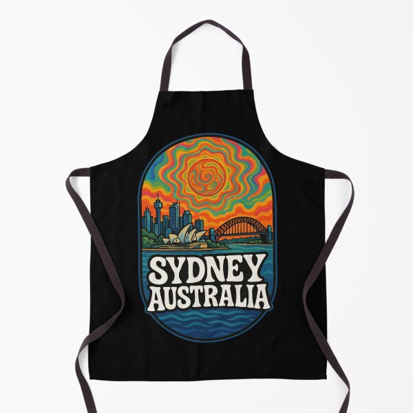 Item preview, Sydney Australia Travel Psychedelic Trippy Art designed and sold by TomFrontierArt.