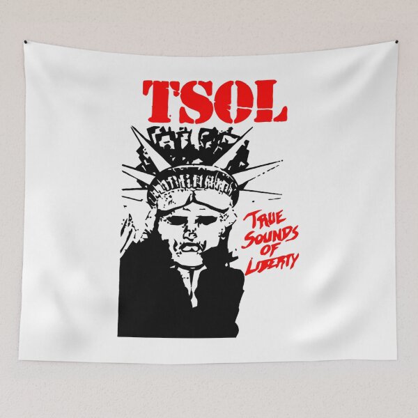 Item preview, Tsol Red Typography With Black Silhouette True Sounds Of Liberty designed and sold by Akerue00.