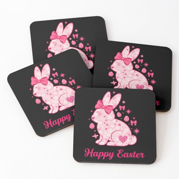 Item preview, Happy Easter Rabbit Coquette Bunny Floral designed and sold by OlakunleOloroz.