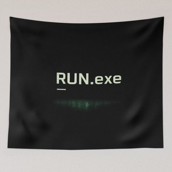 Item preview, RUN.exe – Terminal Command Tech Streetwear Graphic Design designed and sold by Ataqhin.