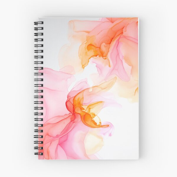 Item preview, Abstract watercolor art with pink and orange designed and sold by katifinell.