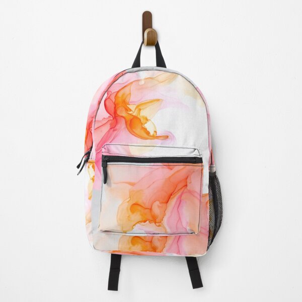 Item preview, Abstract watercolor art with pink and orange designed and sold by katifinell.