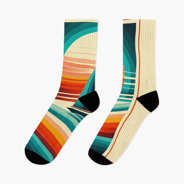 Item preview, Geometric Sailboat Sunset Colour Blocks designed and sold by InkSmithery.