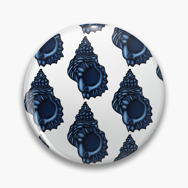 Item preview, Deep Blue Ocean Sea Shell - Nautical Hand Drawn Art designed and sold by LYAN-STORE.