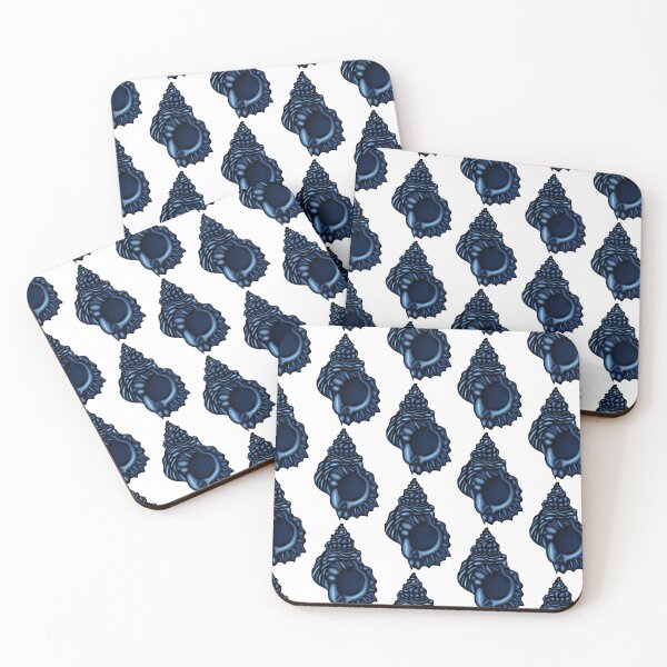 Item preview, Deep Blue Ocean Sea Shell - Nautical Hand Drawn Art designed and sold by LYAN-STORE.
