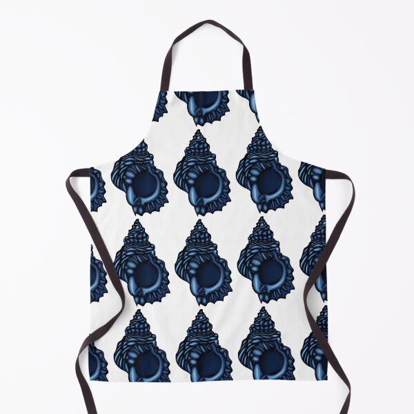 Item preview, Deep Blue Ocean Sea Shell - Nautical Hand Drawn Art designed and sold by LYAN-STORE.