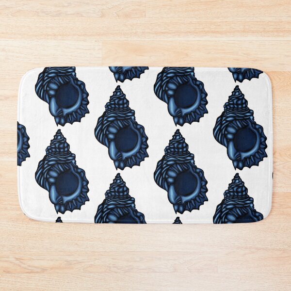 Item preview, Deep Blue Ocean Sea Shell - Nautical Hand Drawn Art designed and sold by LYAN-STORE.