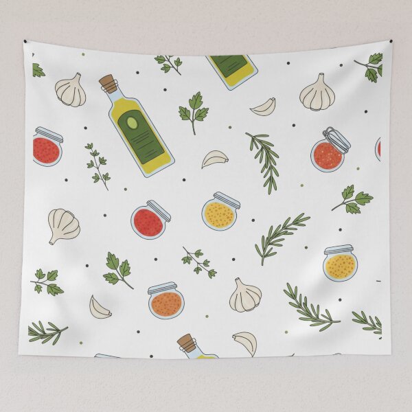 Item preview, Herbs and Spices Pattern Design designed and sold by PriyankaSonara.