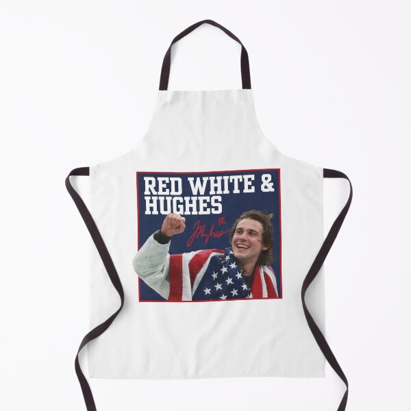 Item preview, Red, White & Hughes Jack Hughes USA Hockey Golden Goal 2026 designed and sold by Vonravenn.
