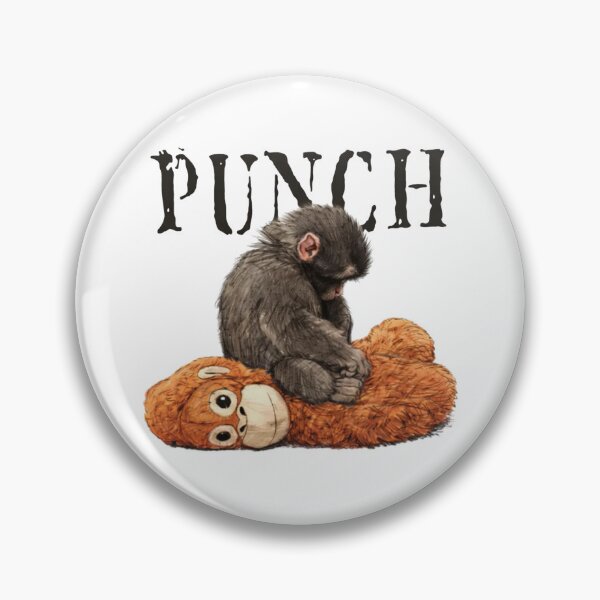 Item preview, Team Punch, Punch the monkey - Baby Monkey Holding Plush Toy, Monkey Punch, Punch Monkey designed and sold by MD-Over.
