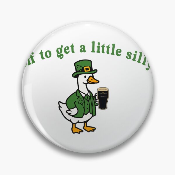 Item preview, St Patricks Day Goose -Off To Get A Little Silly St Paddys Day Goose  designed and sold by HughIeas.